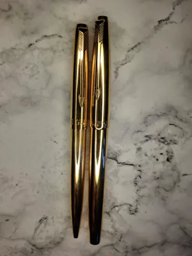 Conjunto Parker 51 MKII 14K Esferográfica e Tinteira 
