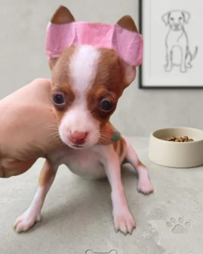 Delicada Pinscher Fêmea de Porte Mini