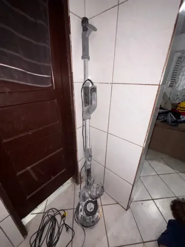 Lixadeira para parede e teto telescópica