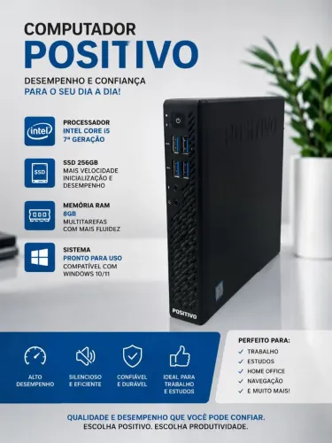 PC Positivo Core i5 7ª Geração