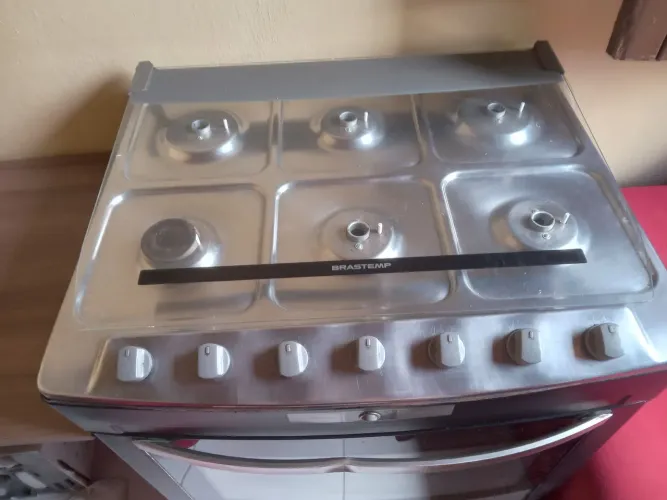 Fogão Brastemp 6 bocas proto pra usar todo reformado a elétrica