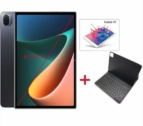 Tablet 10.1 HD + teclado bluetooth Capa 2 em 1 Wi-fi Android | Tela Grande 