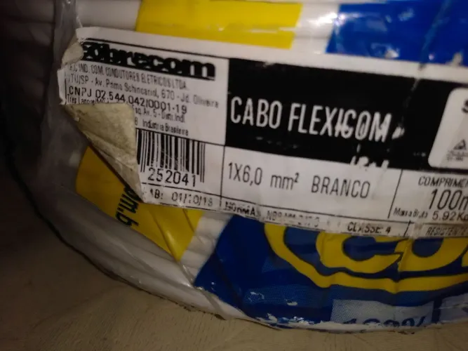 Caminho 6,0mm² branco