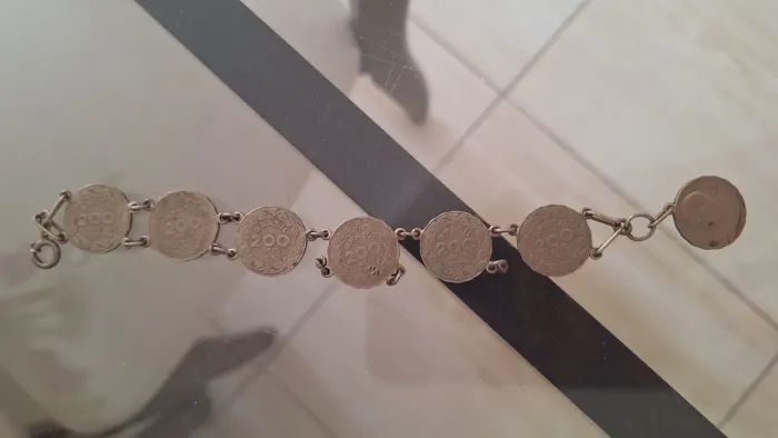 Pulseira Vintage de Moedas Antigas