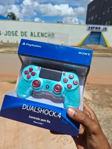 Controle PS4 DualShock 4 Berry Blue - Novo na Caixa