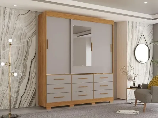 guarda roupa new star 3 portas salleto