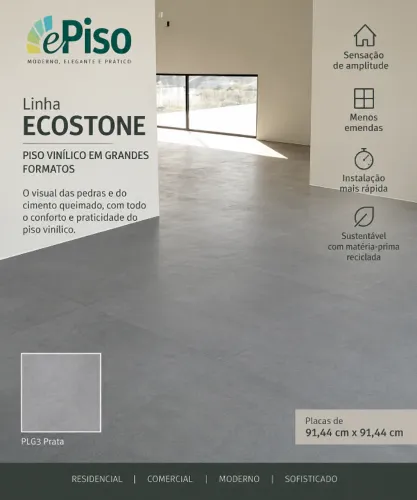 LANÇAMENTO PISO VINÍLICO 91X91 - GRANDE FORMATOS