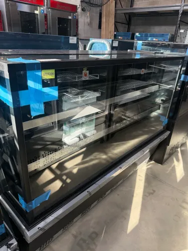 L7VN-150 VITRINE NATURAL 1,50M PRETO POLAR