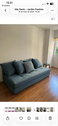 Sofá cama Modelo Especial e tecnologia Tok Stok