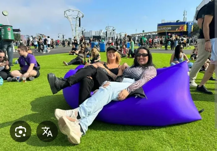 Poltrona Inflavel brinde braskem Rock in Rio 