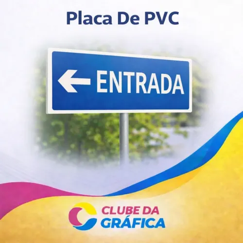 Placa de Sinalização - PVC