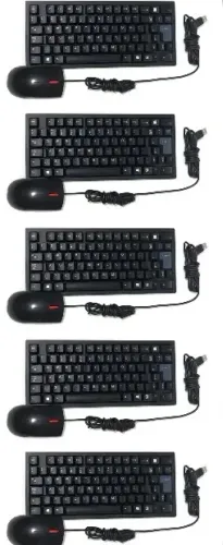 Teclado mouse lote com 5 unidades