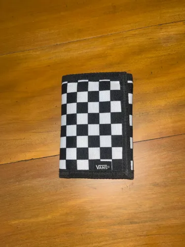 Carteira Vans quadriculada preto e branco
