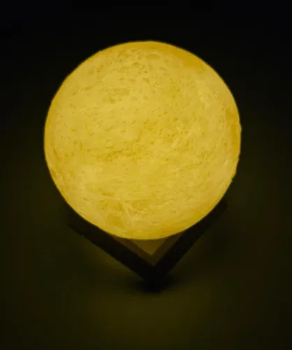 luminária miniatura lua - acompanha 38 baterias