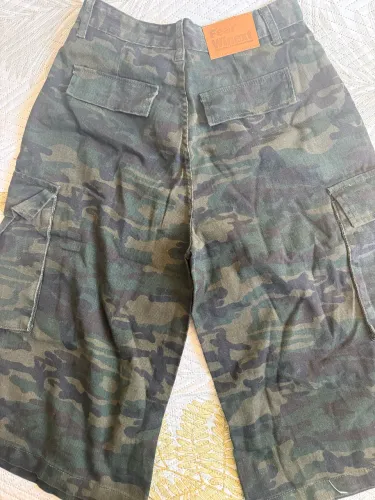 Bermunda 100% algodão camuflada