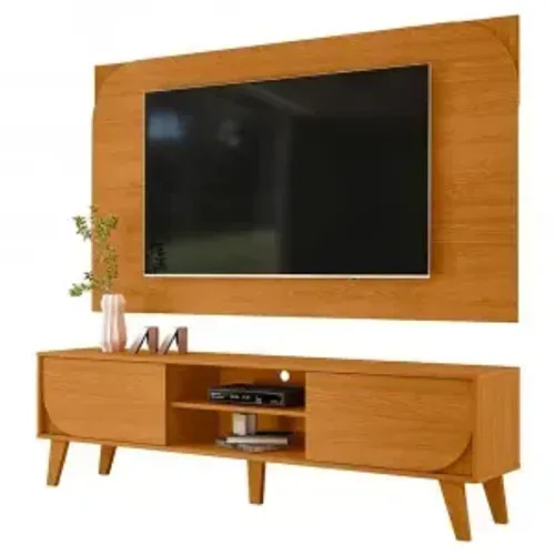 Rack com Painel Duna Cinamomo Novo