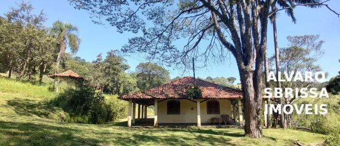 Sitio com 141.498m2. Com nascente, dois lagos, árvores nativas e pasto. Acesso pelo km63 d