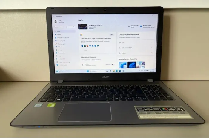 Notebook Acer Aspire F5-573G<br>15 polegadas<br>RAM 8GB<br>Memória 1TB<br>Com SSD instalado