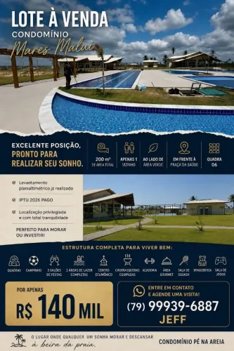 Lote Pé na Areia ? Mares Maluí