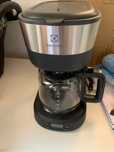 Cafeteira Elétrica Electrolux ?cm25 Experience Programável Com Timer Preto E Inox 127v