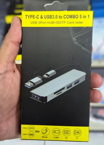 CONECTOR HUB DE EXPANSAO 5 EM 1 C/CONECTOR