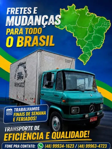 Fretes e mudanças pra todo Brasil!