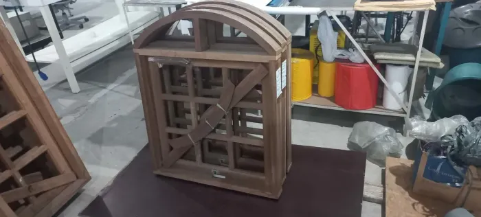 03 PÇ VITRÔ MAX AR QUADRICULADO 1 MÓDULO ARCO COM FERRAGEM