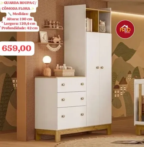 Cômoda guarda roupa oferta