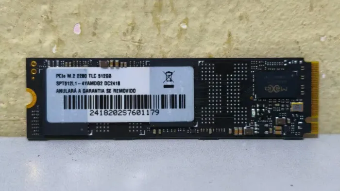 SSD NVMe M.2 512GB PCIe