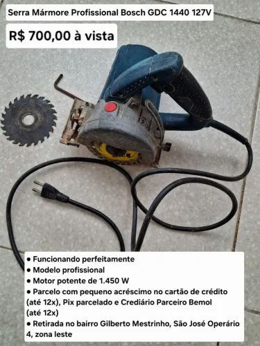 Serra Elétrica Bosch GDC 1440 127V