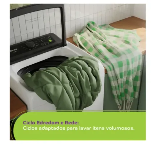 Lavadora de Roupas Consul 13kg Cesto Inox 12 Programas de Lavagem Branca