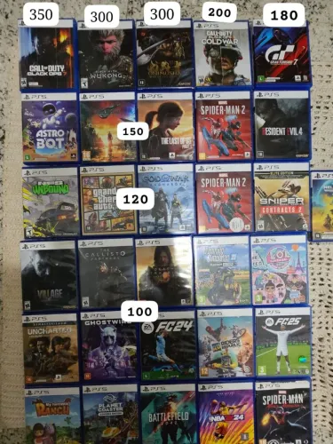 Jogos de ps5 so venda preço na foto