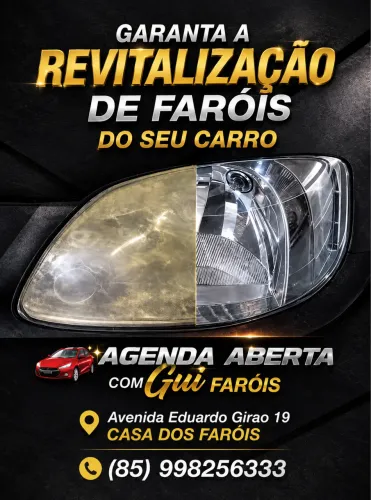 Serviços de polimento, troca de lentes e peças no geral 