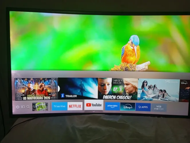 Tv 40 Samsung smart 4k tela curva 