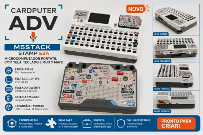 CARDPUTER ADV + CASE + PLACA PINGEQUA RF