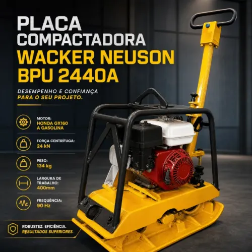 PLACAS VIBRATÓRIAS WACKER EM EXCELENTE ESTADO E REVISADAS