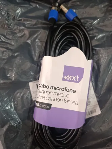 Cabos stereo xlr blindado novo 10metros