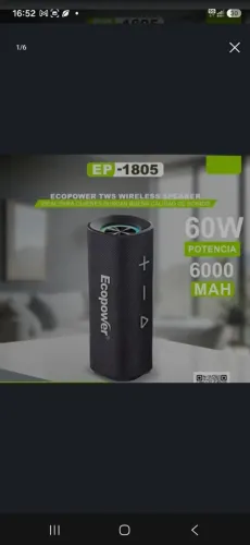 ECOPOWER SPEAKER PROMOÇÃO WIRELESS 60W