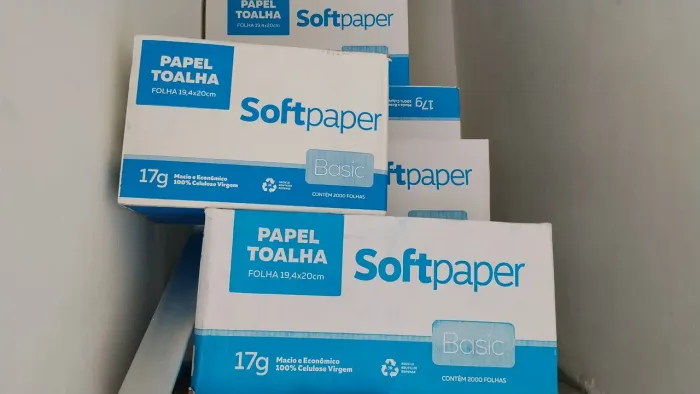 Papel toalha interfolhado