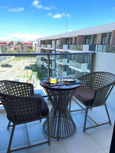Apartamento com 1 dormitório para alugar, 28 m² por R$ 3.500,00 - Muro Alto - Ipojuca/PE