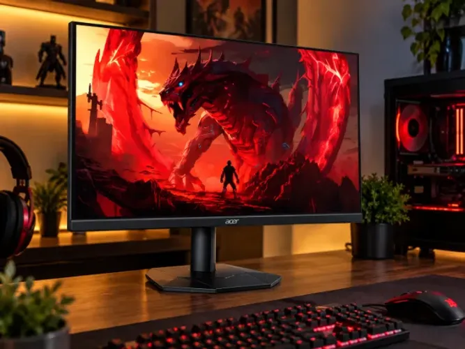 Monitor Gamer Acer Nitro KG240Y W3biip - 23,8" IPS 240Hz 0,5ms