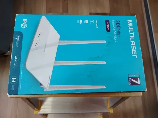 Roteador multilaser 300Mbps RE163V 3 antenas