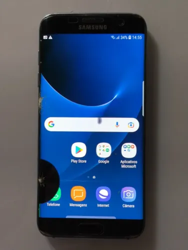 Samsung S7 Edge Tela Com Mancha