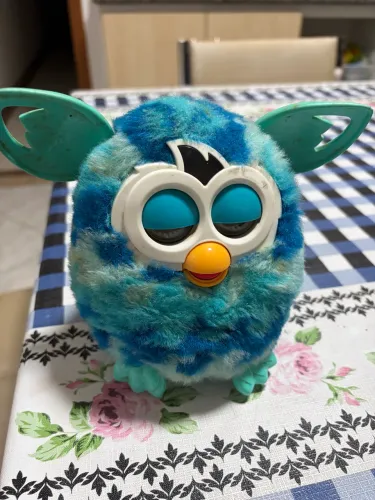 Furby azul antigo brinquedo