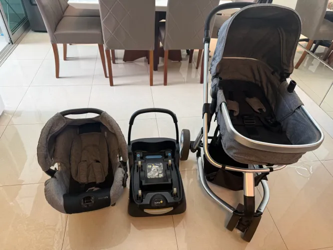 Carrinho Safety 1st + Moisés + Bebê Conforto + Base para carro