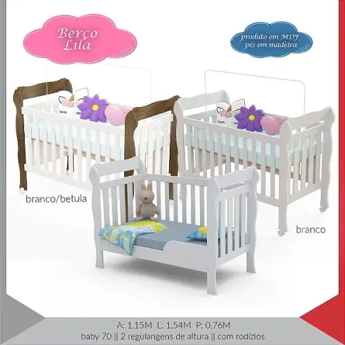 Berço Lila Míni Cama