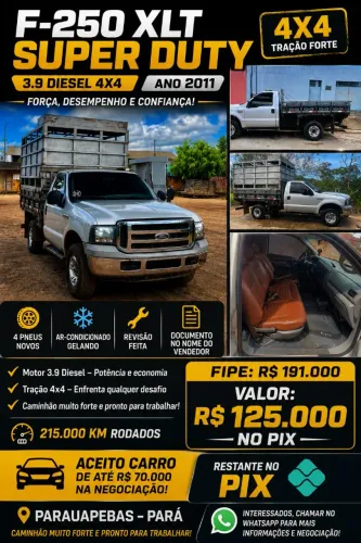Ford F-250 XLT 3.9 4X4 CD TB Diesel 2011