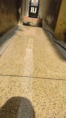 Aplicação de granilite cocreto polido epóxi granilite lavável 