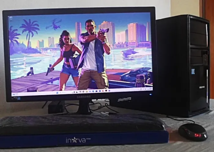 Computador Cor i3 3.9ghz (7ªger) 8gb ddr4 Tela 22''pol ssd 120gb wifi