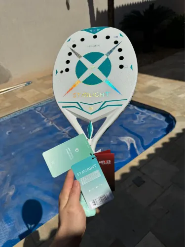 Raquete Beach tennis Starligth Com tratamento Nova, NFC, QR Code e capa